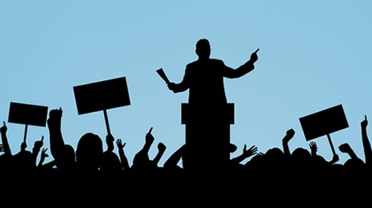 campaña en plaza pública