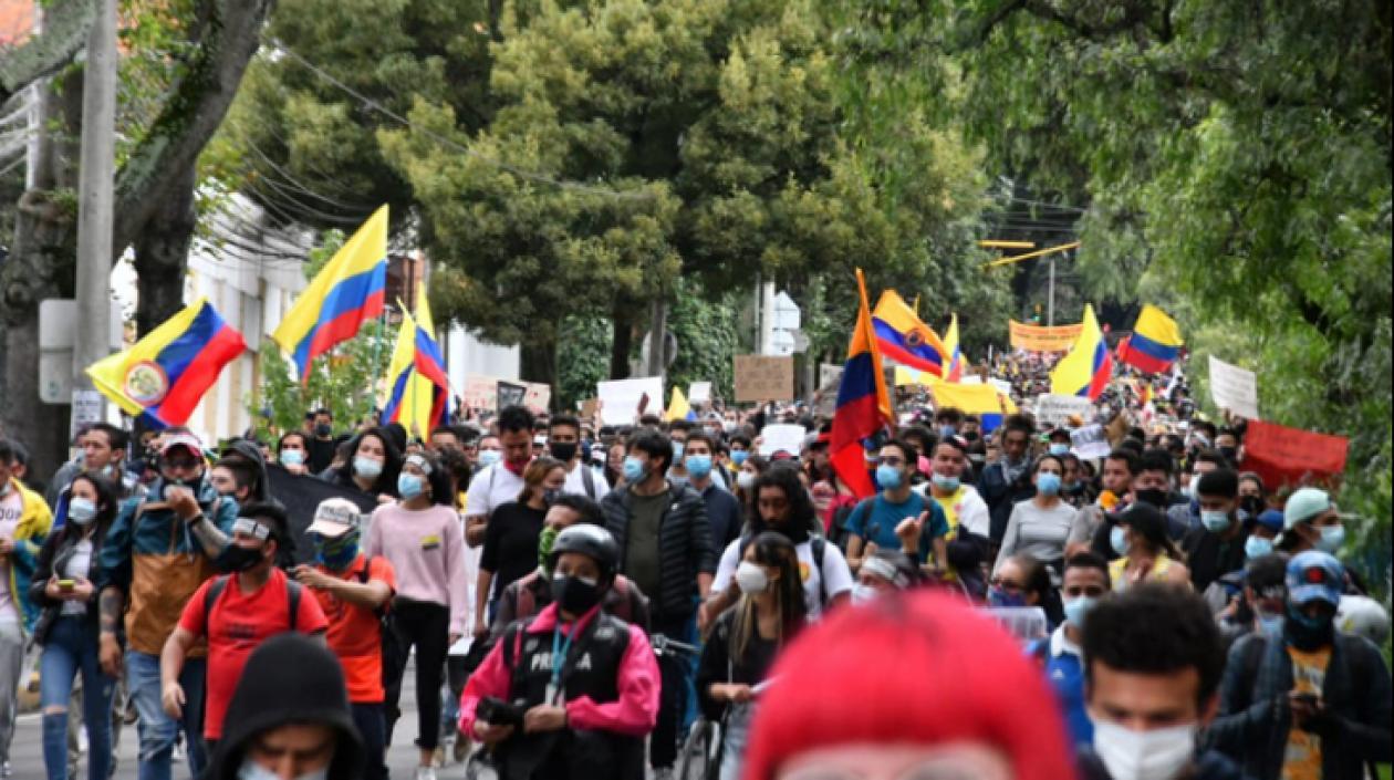 protesta contra Gobierno de Petro