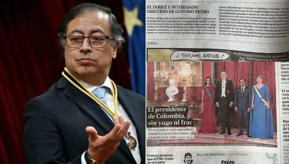 españoles critican al presidente Petro