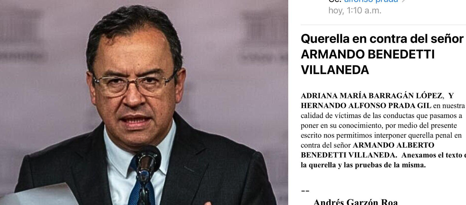 Prada denunció a Benedetti