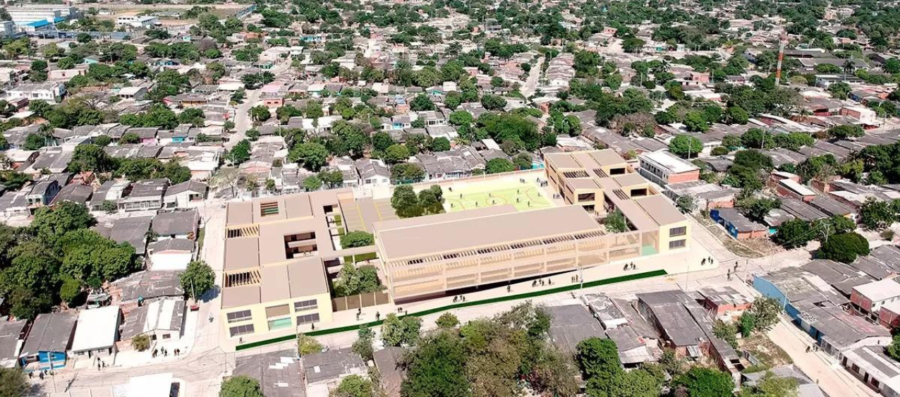 Shakira entrega el IED Nuevo Bosque