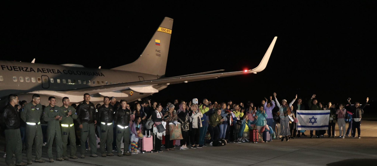 colombianos repatriados de Israel