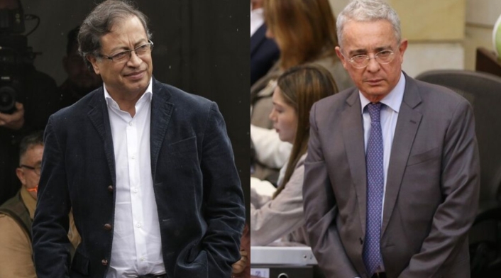 Petro y Uribe